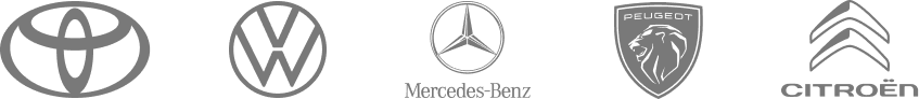 Logo Fiat, Mercedes, Citroen, Volksvagen